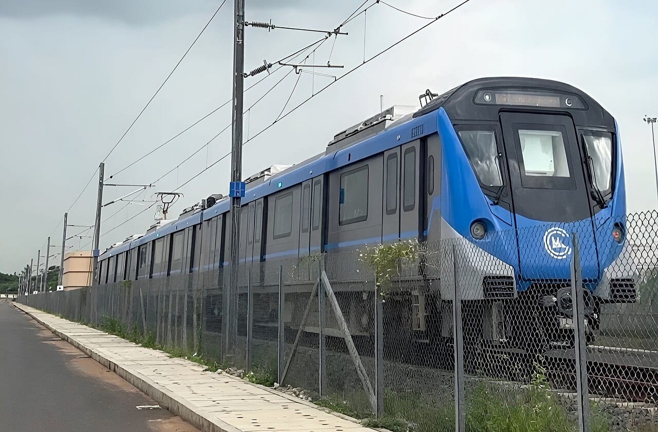A Chennai Metro Phase 2 train