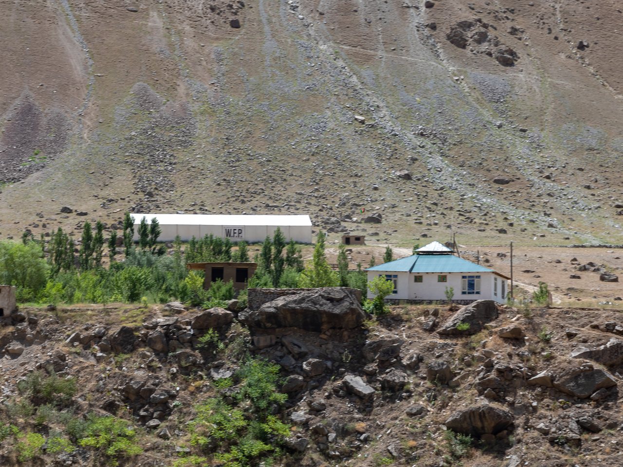 Food aid distribution in Afghanistan