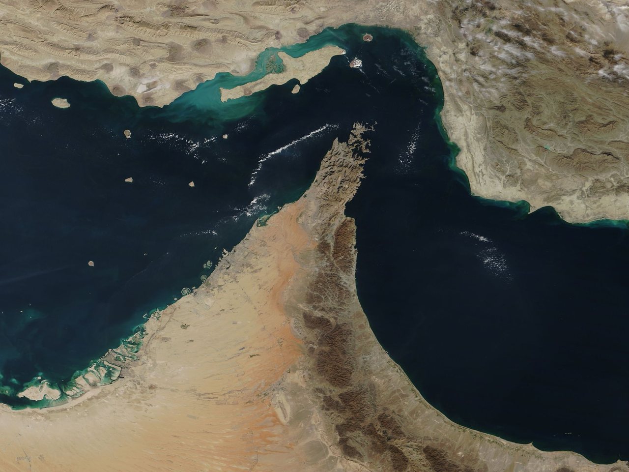 An oil tanker sailing through the Strait of Hormuz (file photo)
