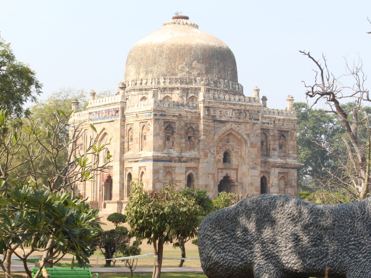 Morning haze over Lodhi Garden in New Delhi (file photo)