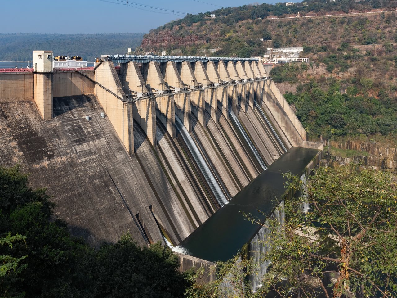 The Srisailam Dam on the Krishna river (file photo)
