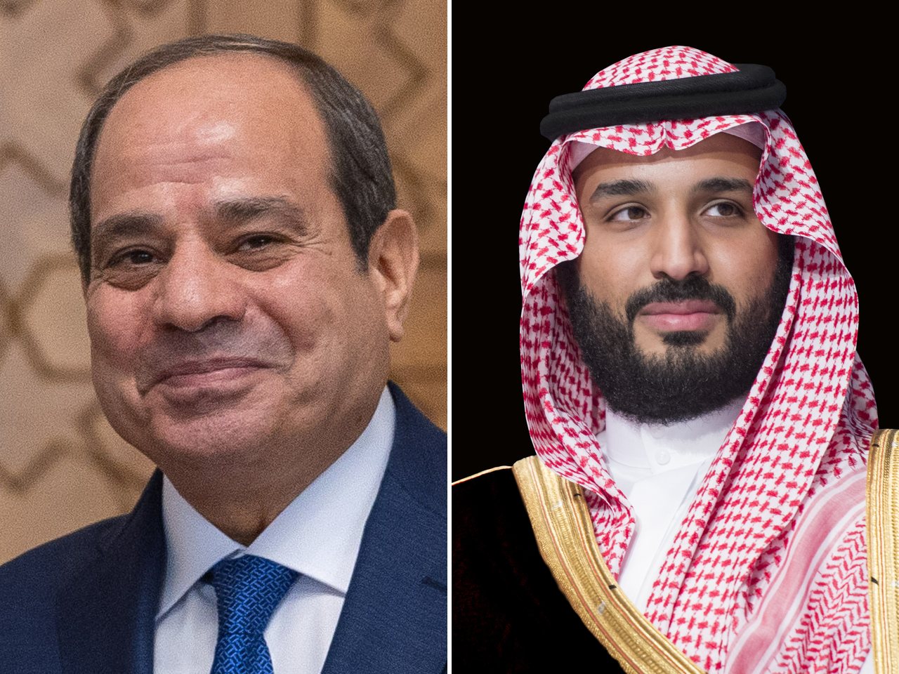 Egyptian President Abdel Fattah el-Sisi and Saudi Crown Prince Mohammed bin Salman (file photos)