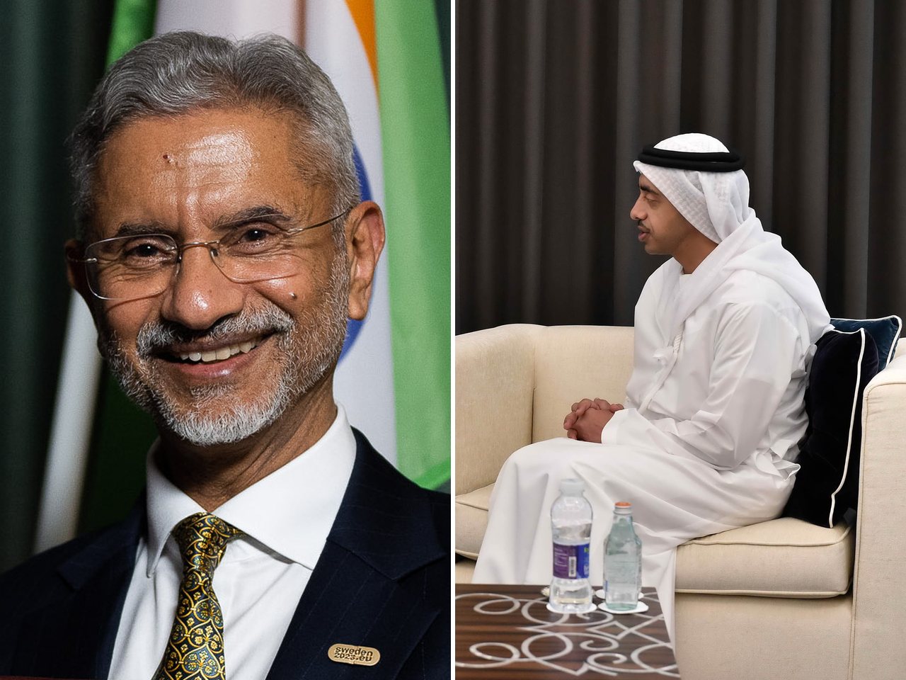 External Affairs Minister S Jaishankar and UAE Foreign Minister Sheikh Abdullah bin Zayed Al Nahyan (file photo)