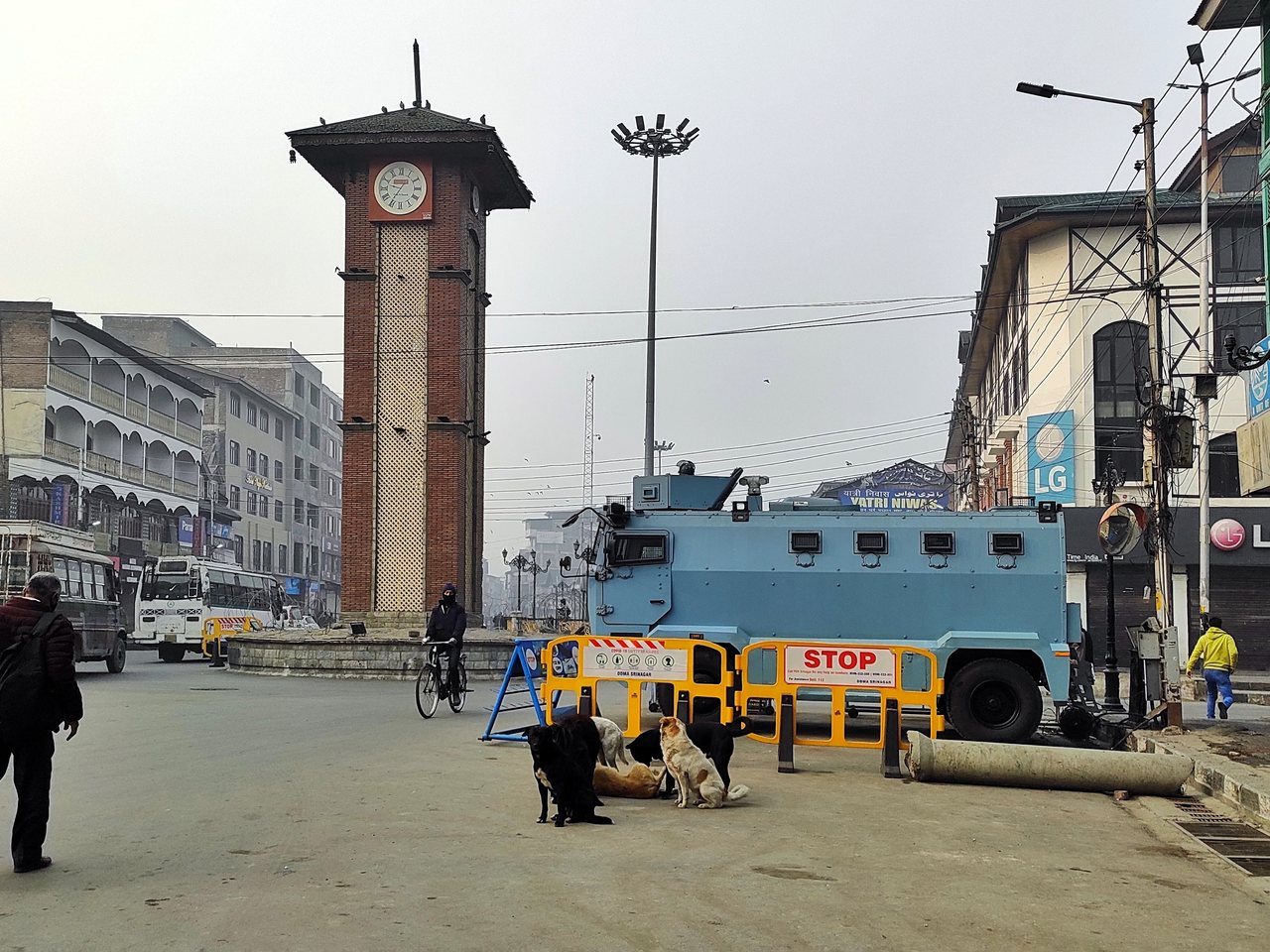 The clock tower at Lal Chowk in Srinagar (file photo)
