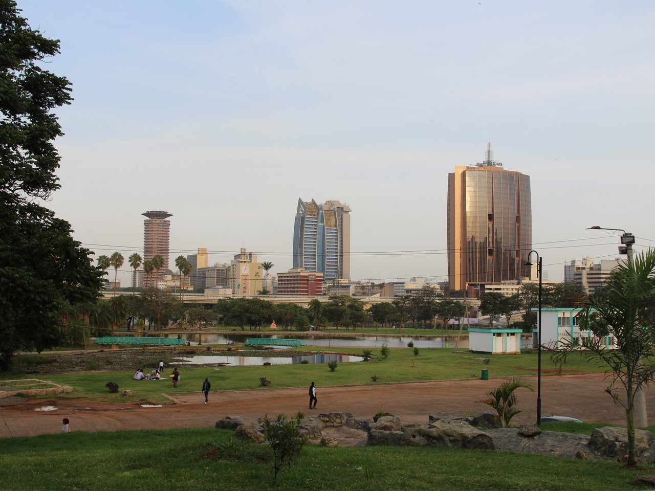 Uhuru Park and the Nairobi skyline (file photo)