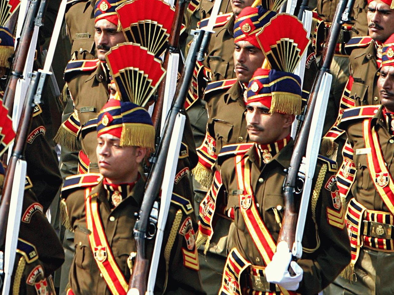 Police personnel on parade (file photo)