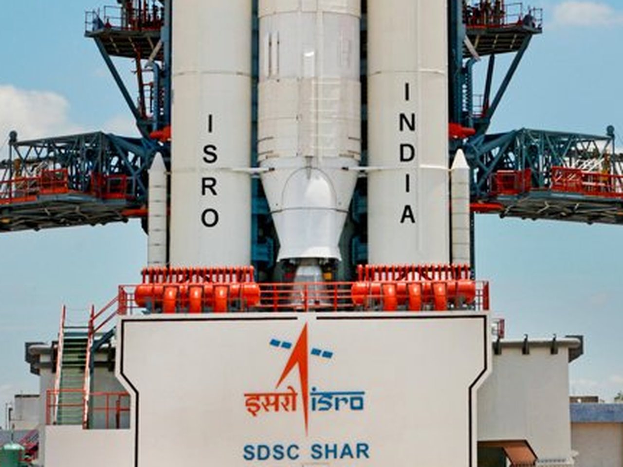 An ISRO rocket on the launch pad at the Satish Dhawan Space Centre, Sriharikota (file photo)