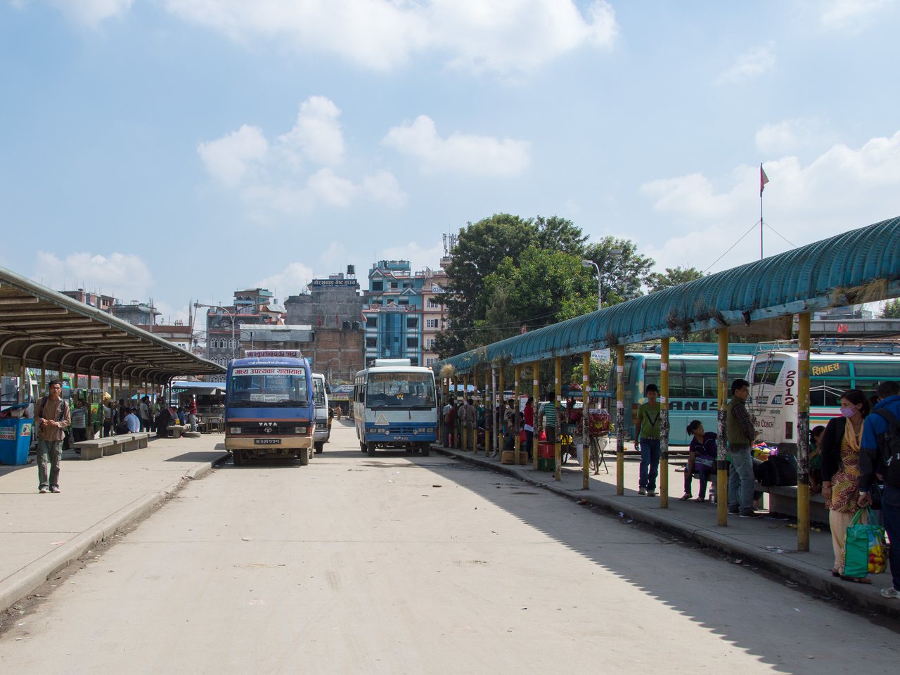 Buses at Gongabu bus park in Kathmandu (file photo)