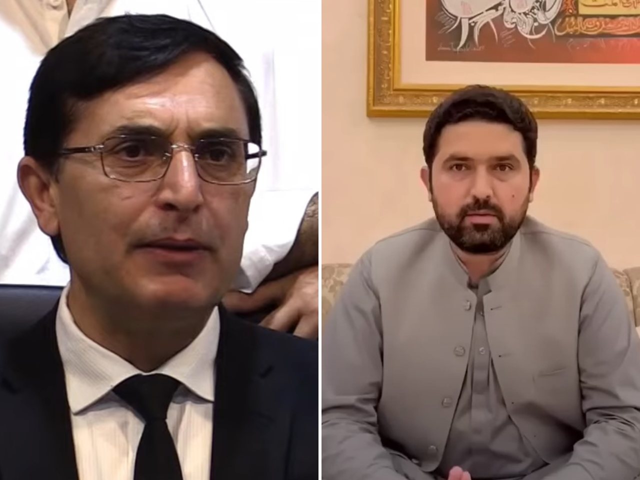 PTI chairman Gohar Ali Khan and Former KP Chief Minister Sohail Afridi (file photos)