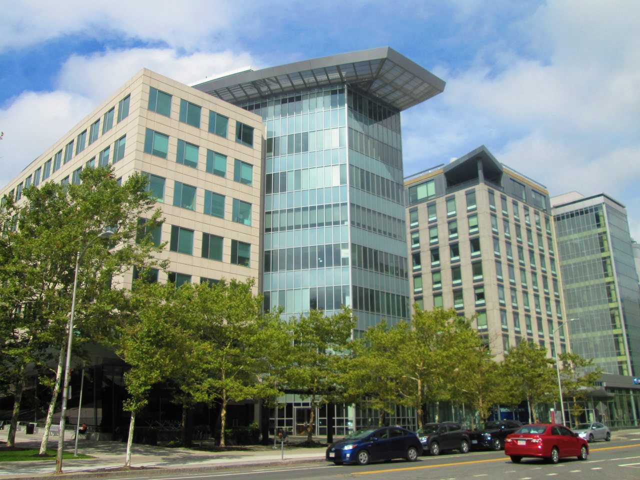 Moderna's headquarters building in Cambridge, Massachusetts (file photo)