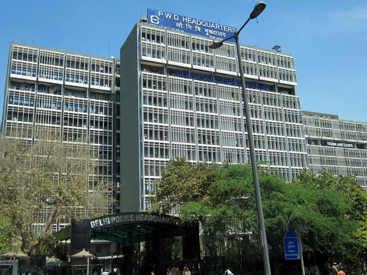 The Delhi Police headquarters building on Jai Singh Marg in New Delhi (file photo)