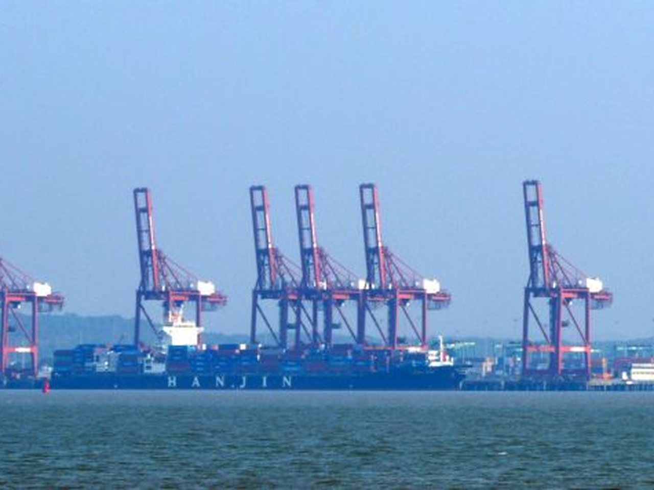 Jawaharlal Nehru Port seen from the sea (file photo)