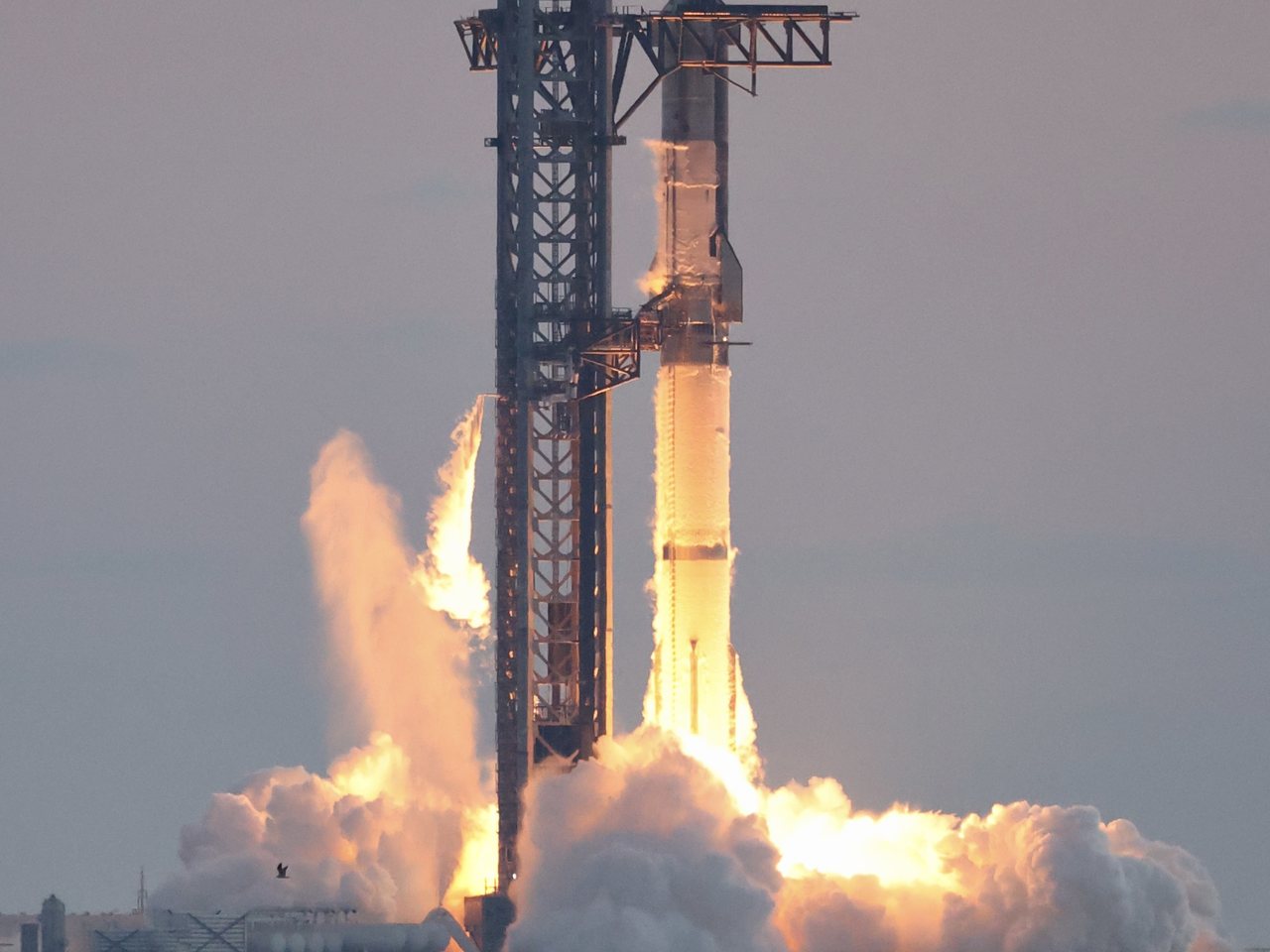 A SpaceX Starship lifts off (file photo)