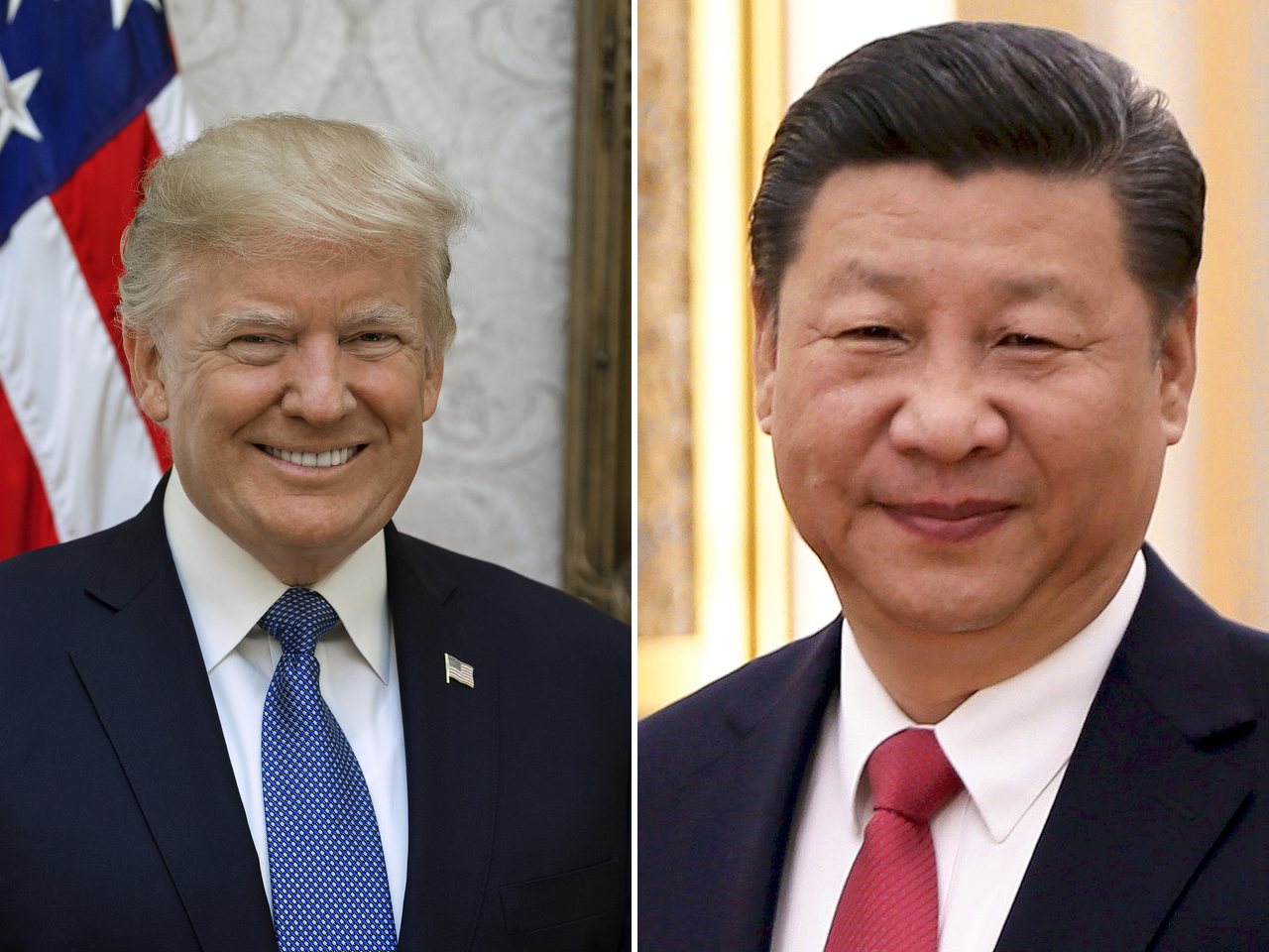 US President Donald Trump and Chinese President Xi Jinping (file photos)