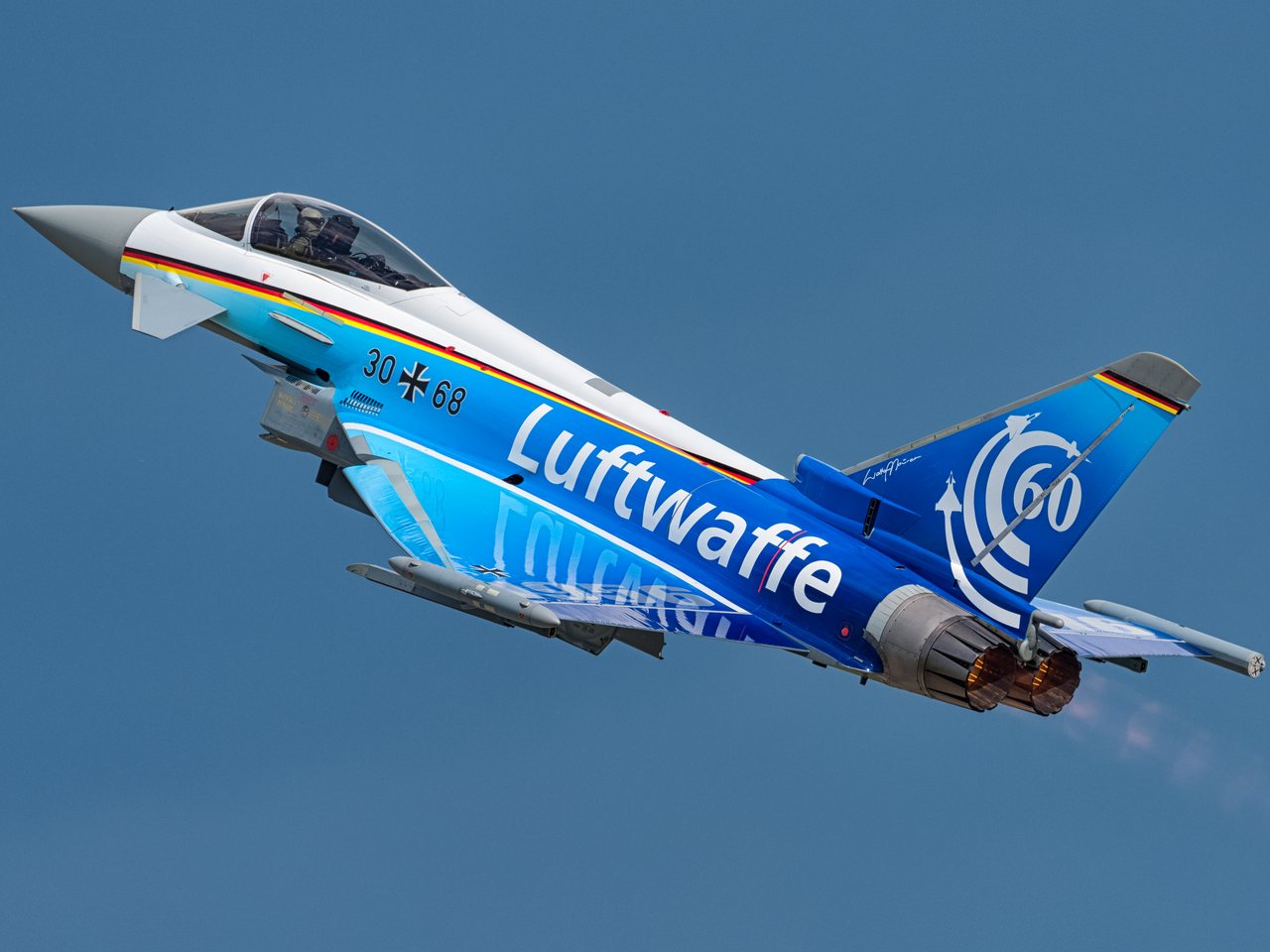 A Eurofighter Typhoon jet in flight (file photo)