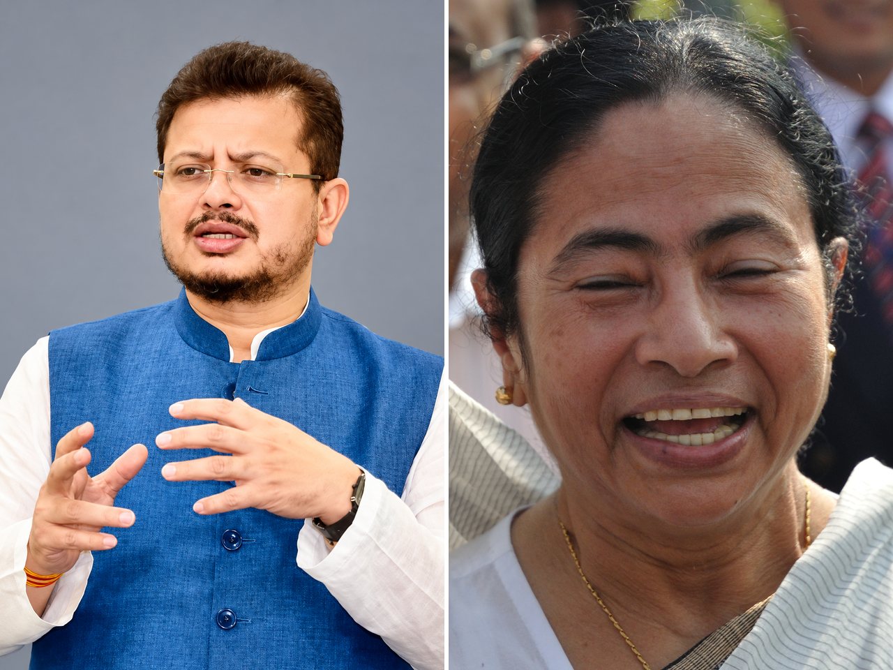 Ritabrata Banerjee and Mamata Banerjee (file photos)