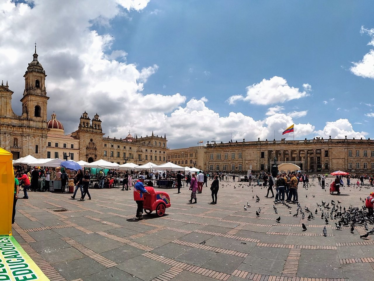 Plaza de Bolívar in Bogotá, Colombia