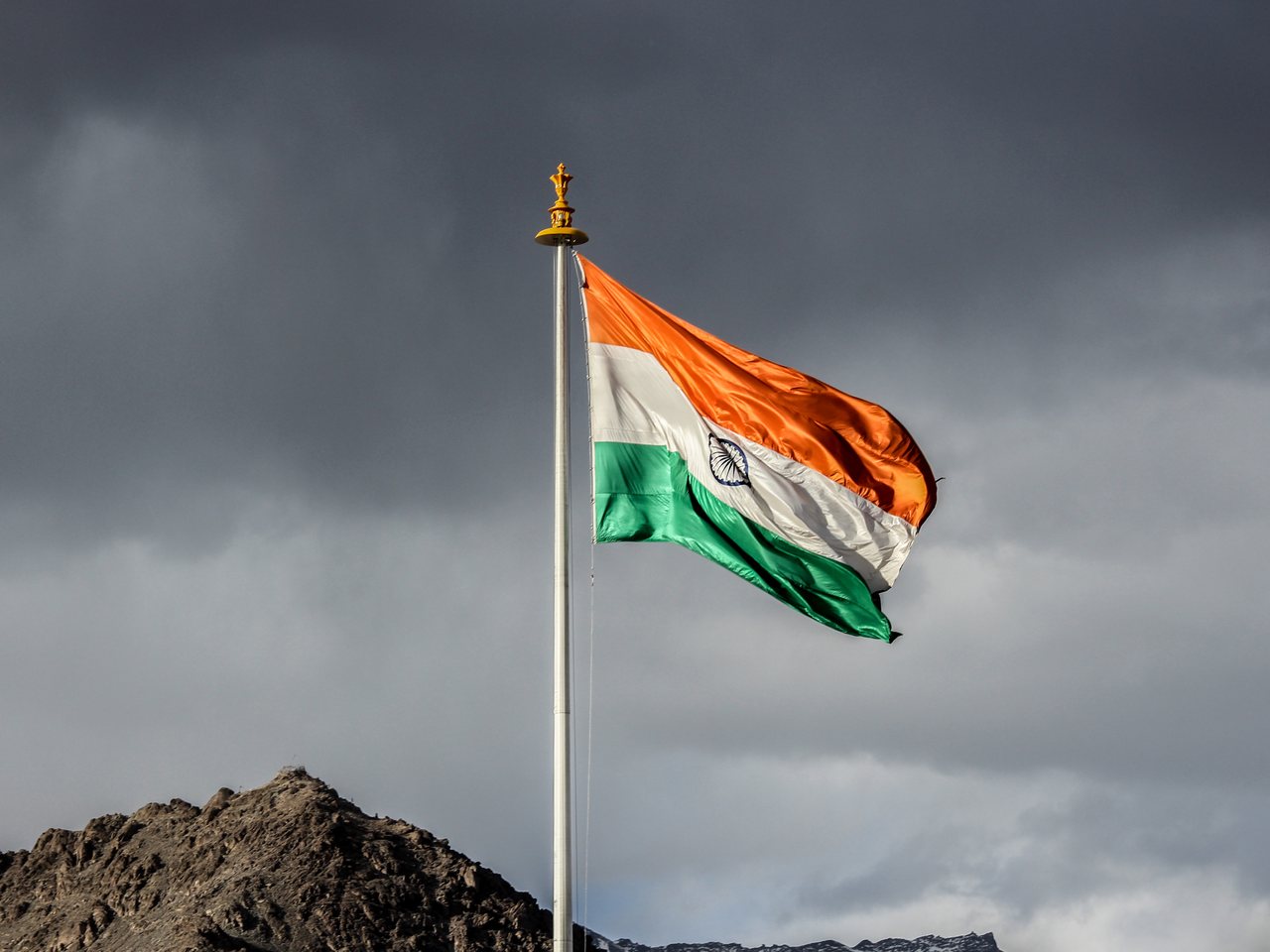 The Indian national flag