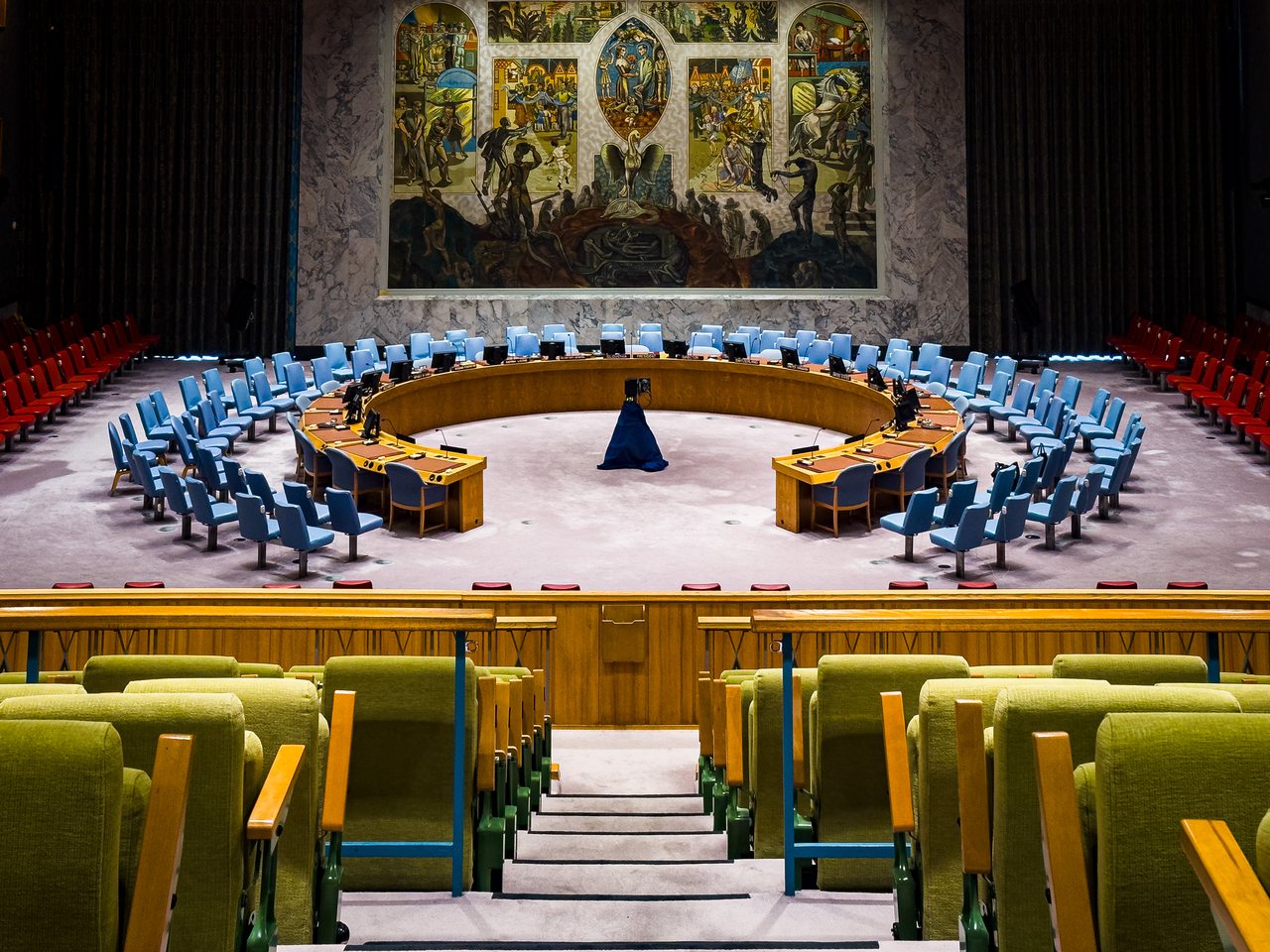 The UN Security Council chamber, New York
